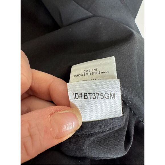 BCBGMAXAZRIA black v neck dress sz M - Picture 6 of 6